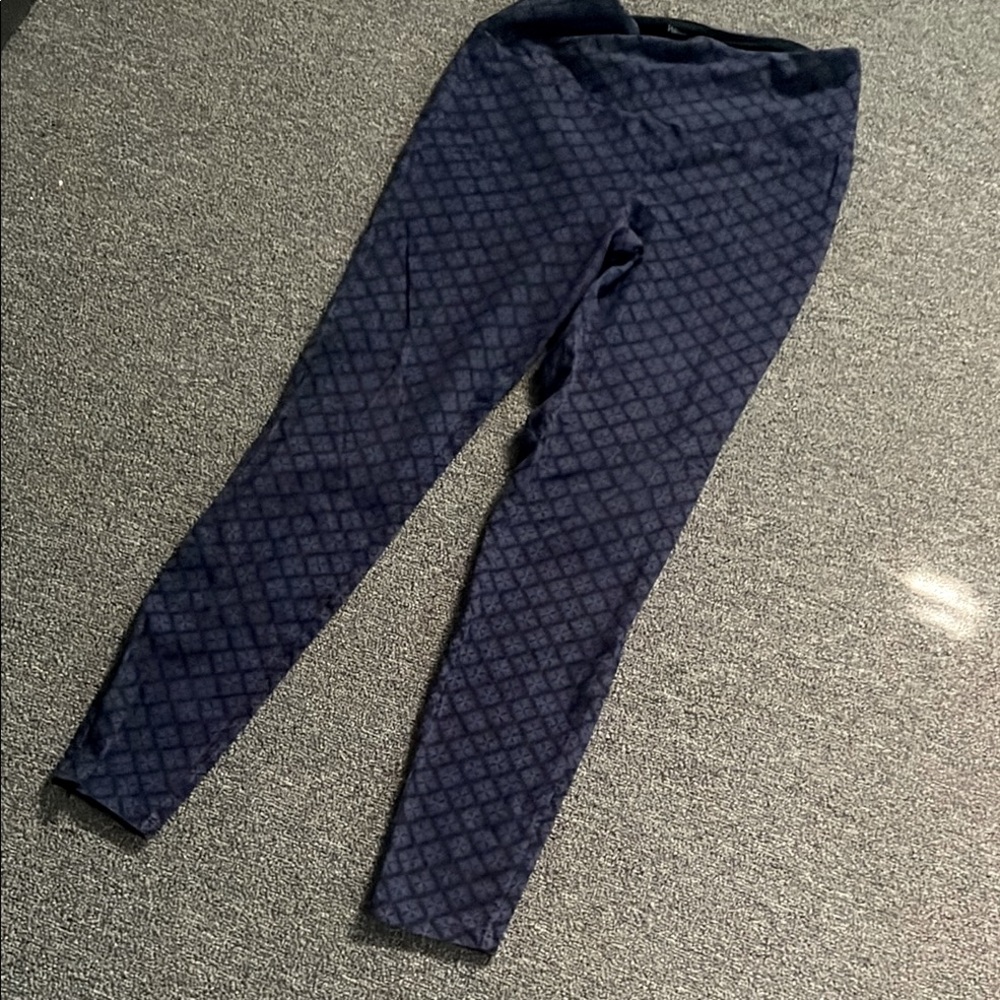 Westport Dark Blue Paterned Leggings